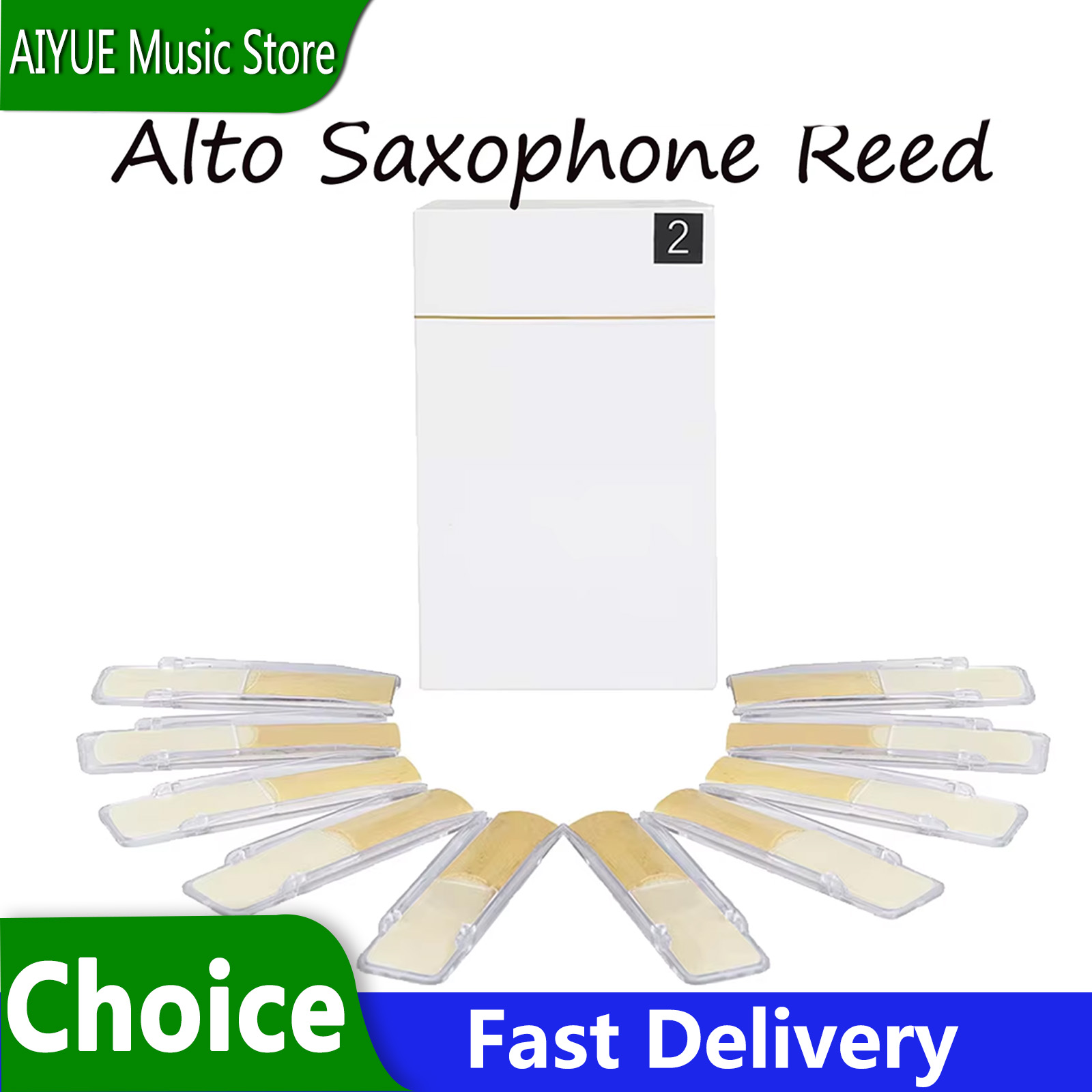 Saxophone Reed Pack - IRIN 10 Peças de Palhetas para
