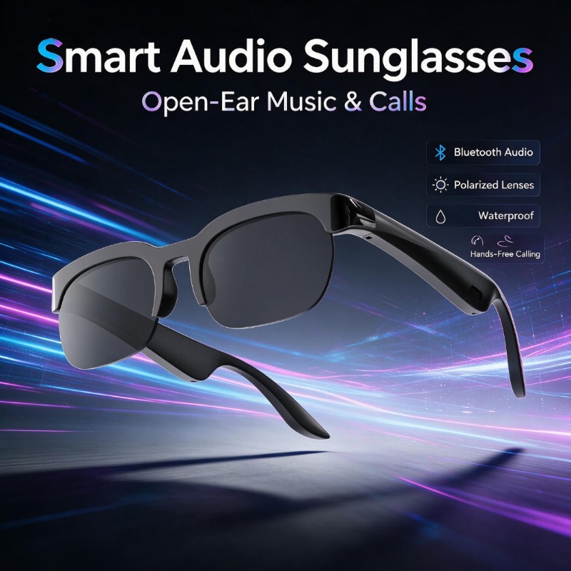 Audio Music Videos - Óculos de Sol Inteligentes com Áudio,