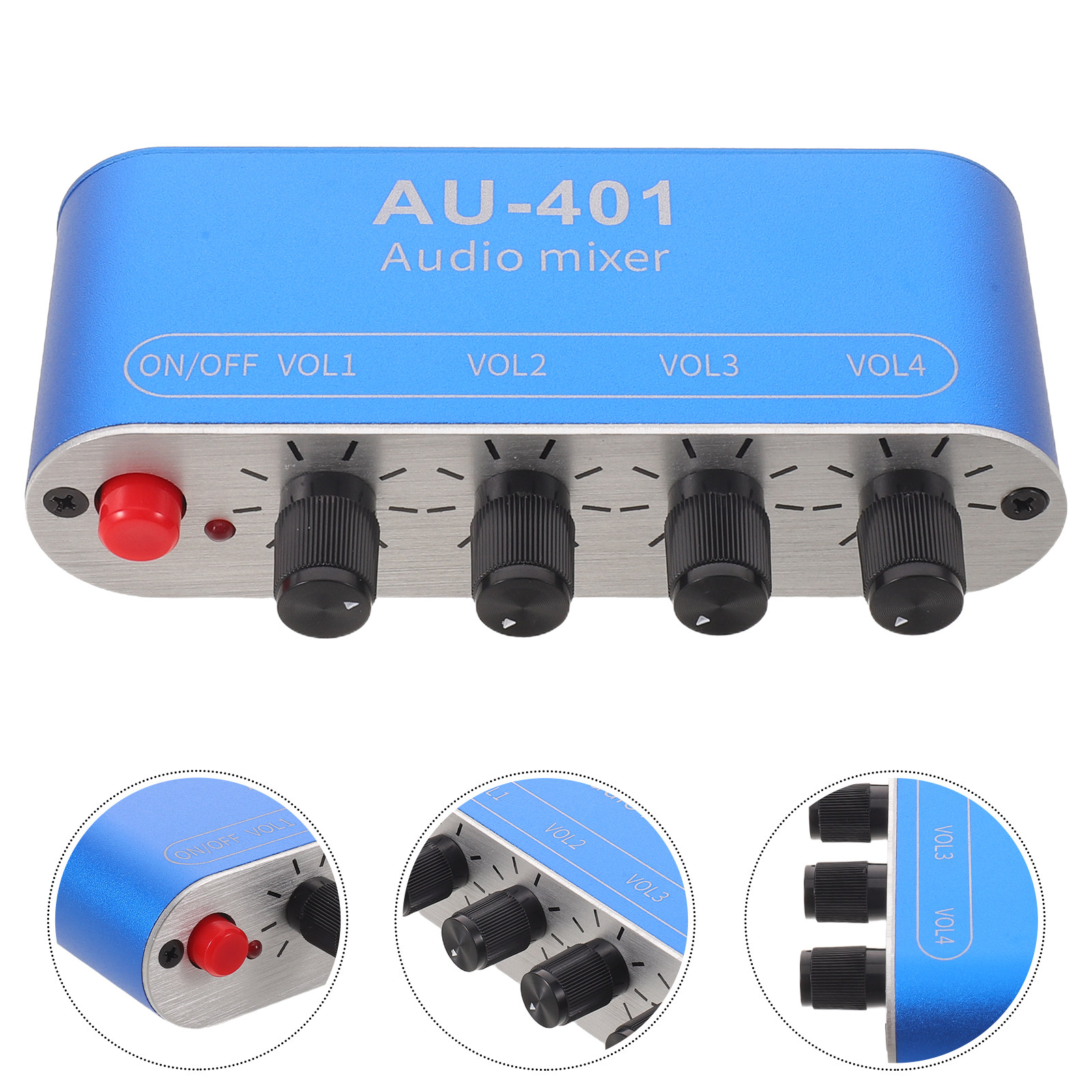 Audio Music For - Mixer de Áudio de 4 Canais