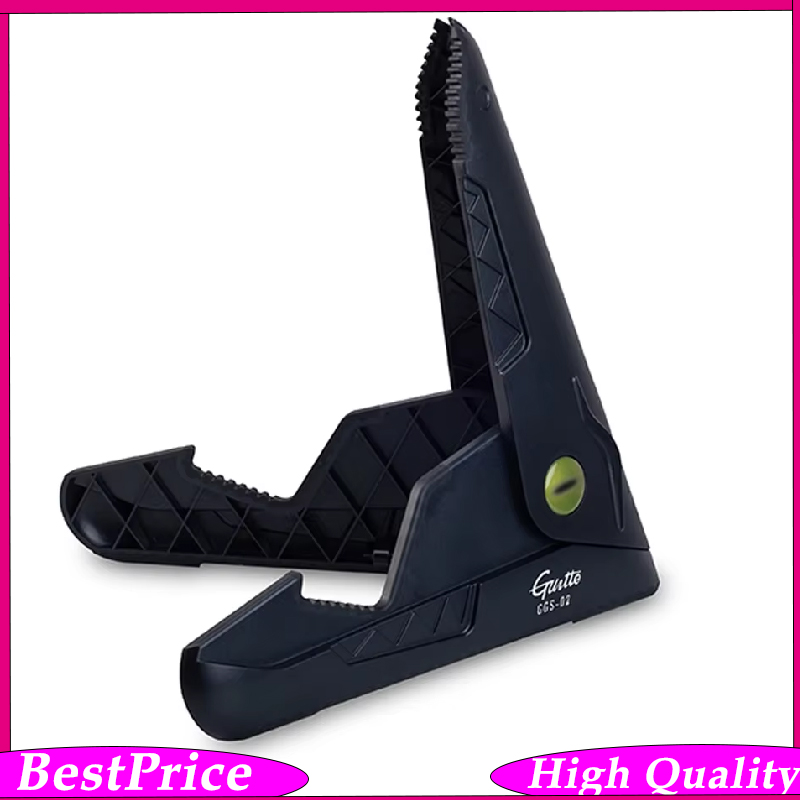 Music Stand Folding - Suporte de Guitarra Preto Portátil em