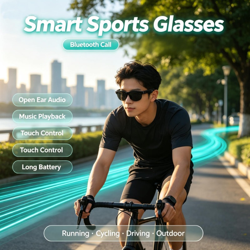 Audio Music For - Óculos Esportivos Inteligentes com Áudio de