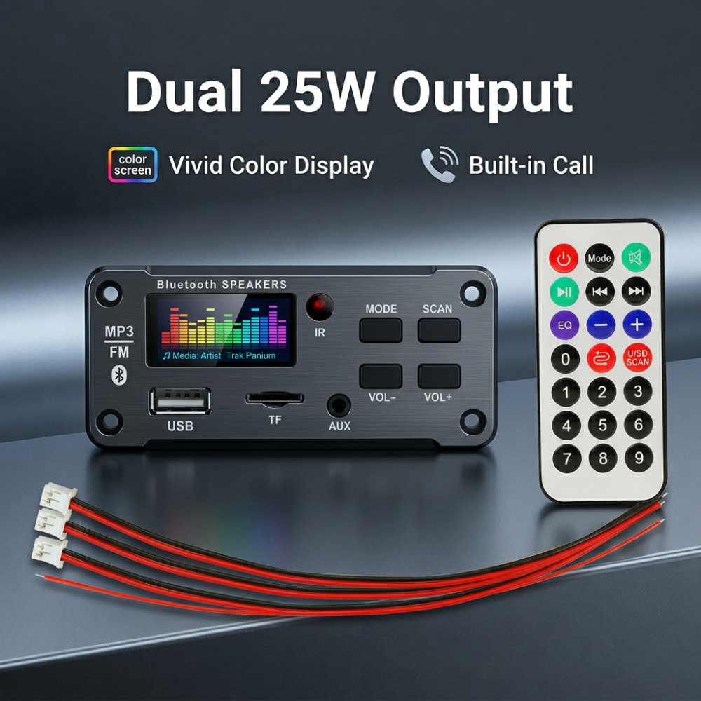 Audio Music App - Amplificador Bluetooth 50W com Decodificador MP3