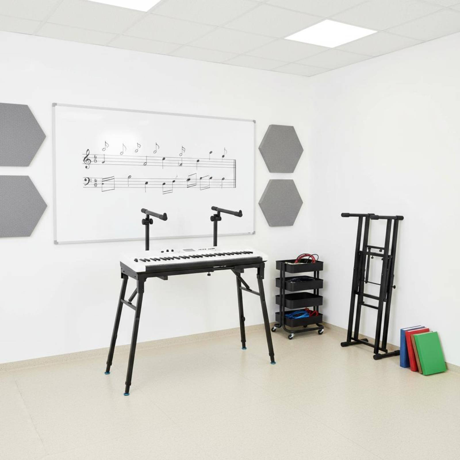Suporte de Teclado Dobrável Po - Music Stand Folding avaliação e preço