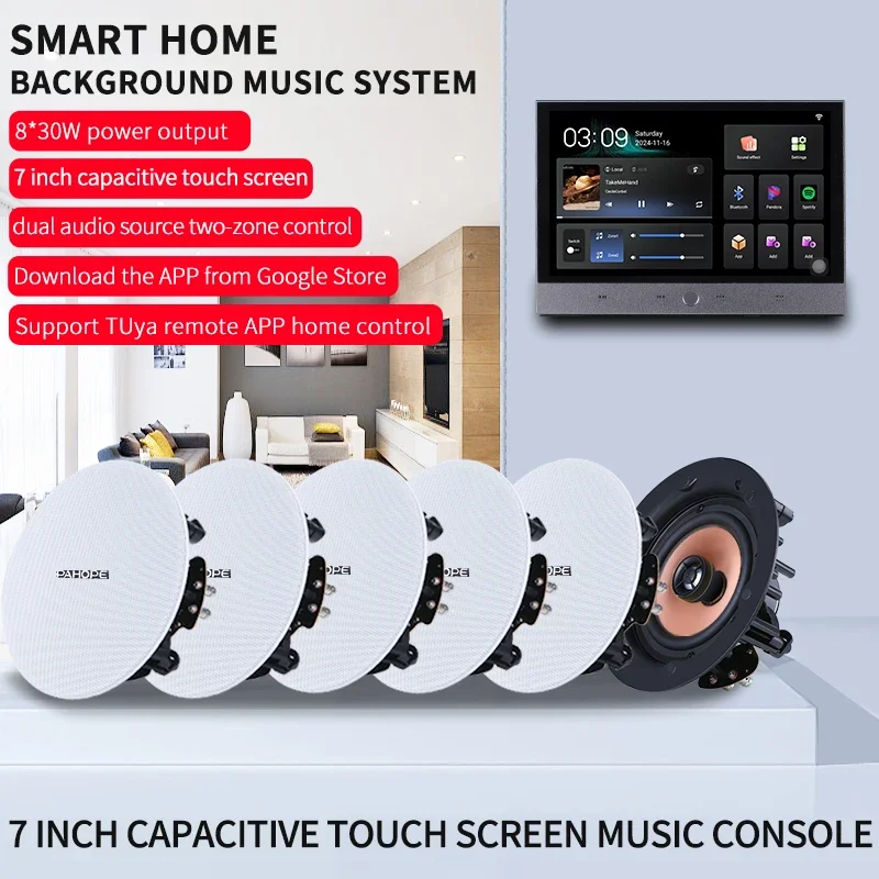 Sistema de Música Ambiente par - Audio Music Google avaliação e preço