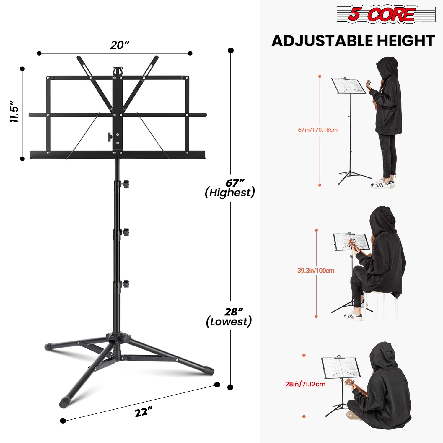 Suporte de Música Portátil de  - Music Stand Folding avaliação e preço