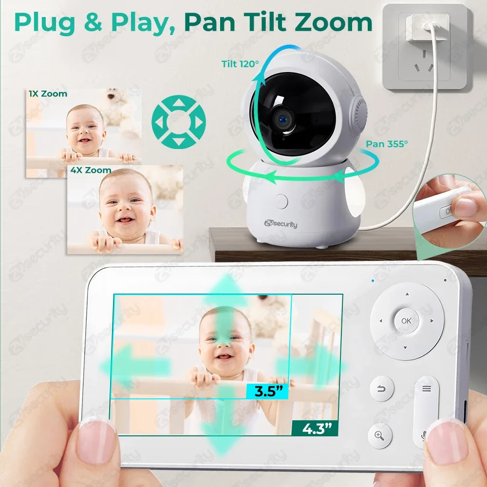 Monitor de bebê wi-fi com cont - Audio Music Google avaliação e preço