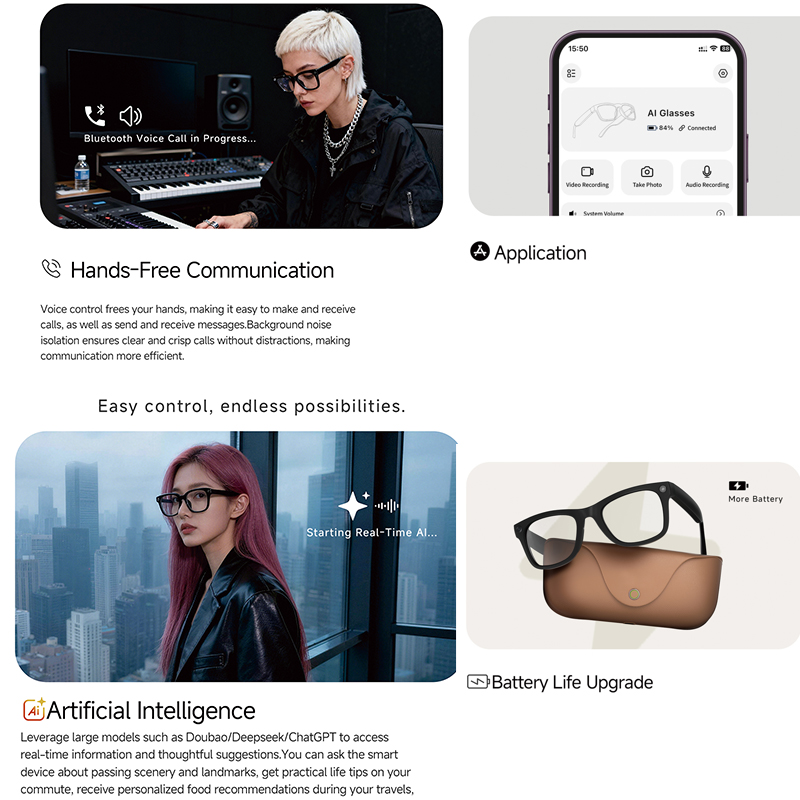 Óculos Inteligentes AI 2026 co - Audio Music To Video Ai avaliação e preço