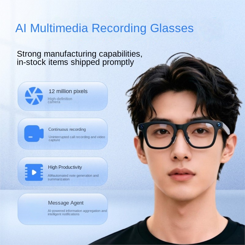 Óculos Inteligentes OLOIU Echo - Audio Music To Video Ai avaliação e preço