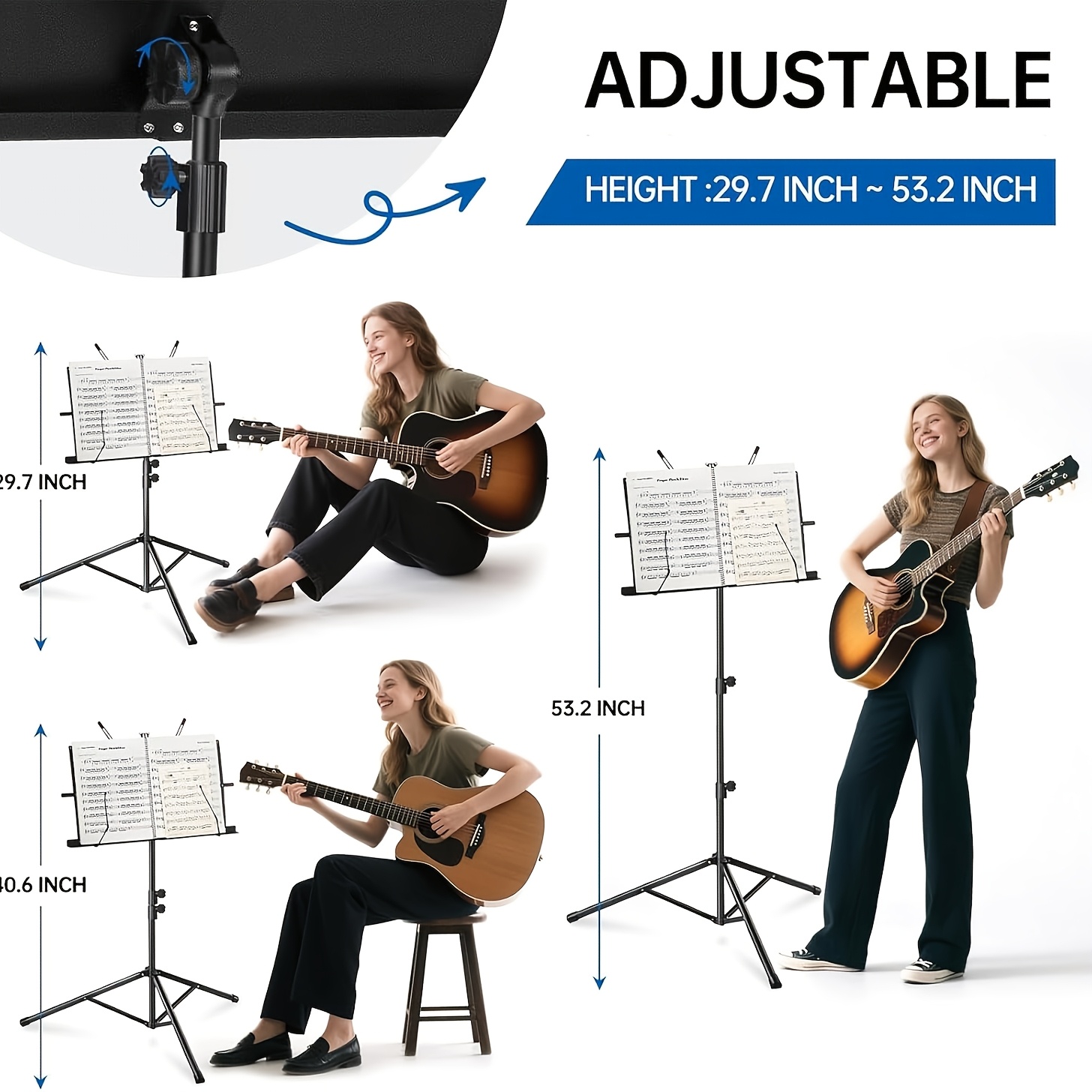 Suporte de Música Dobrável e P - Music Stand Folding avaliação e preço