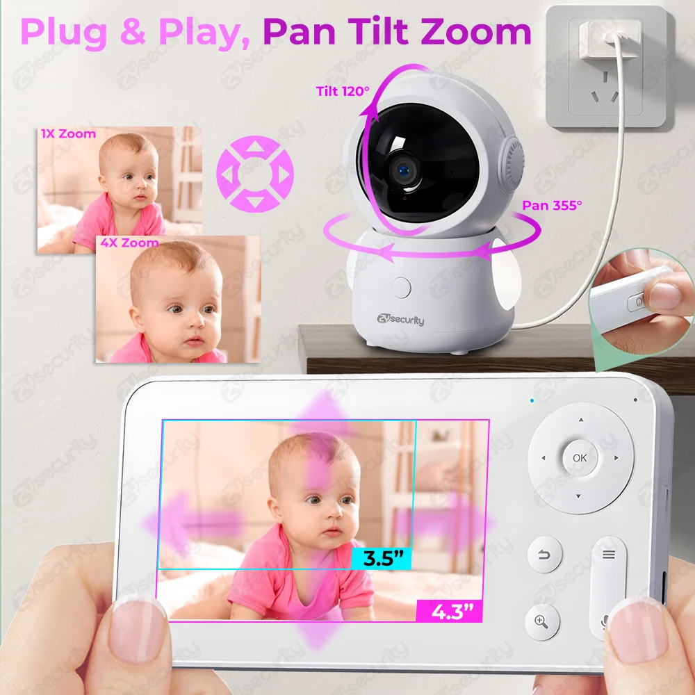 Monitor de bebê wi-fi com duas - Audio Music Google avaliação e preço