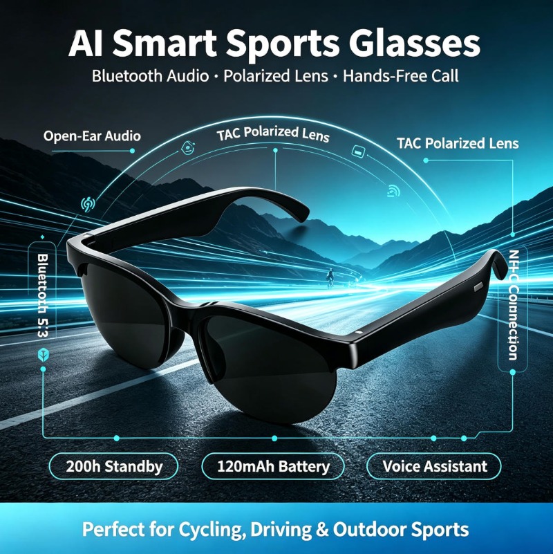 Óculos Esportivos Inteligentes - Audio Music For avaliação e preço