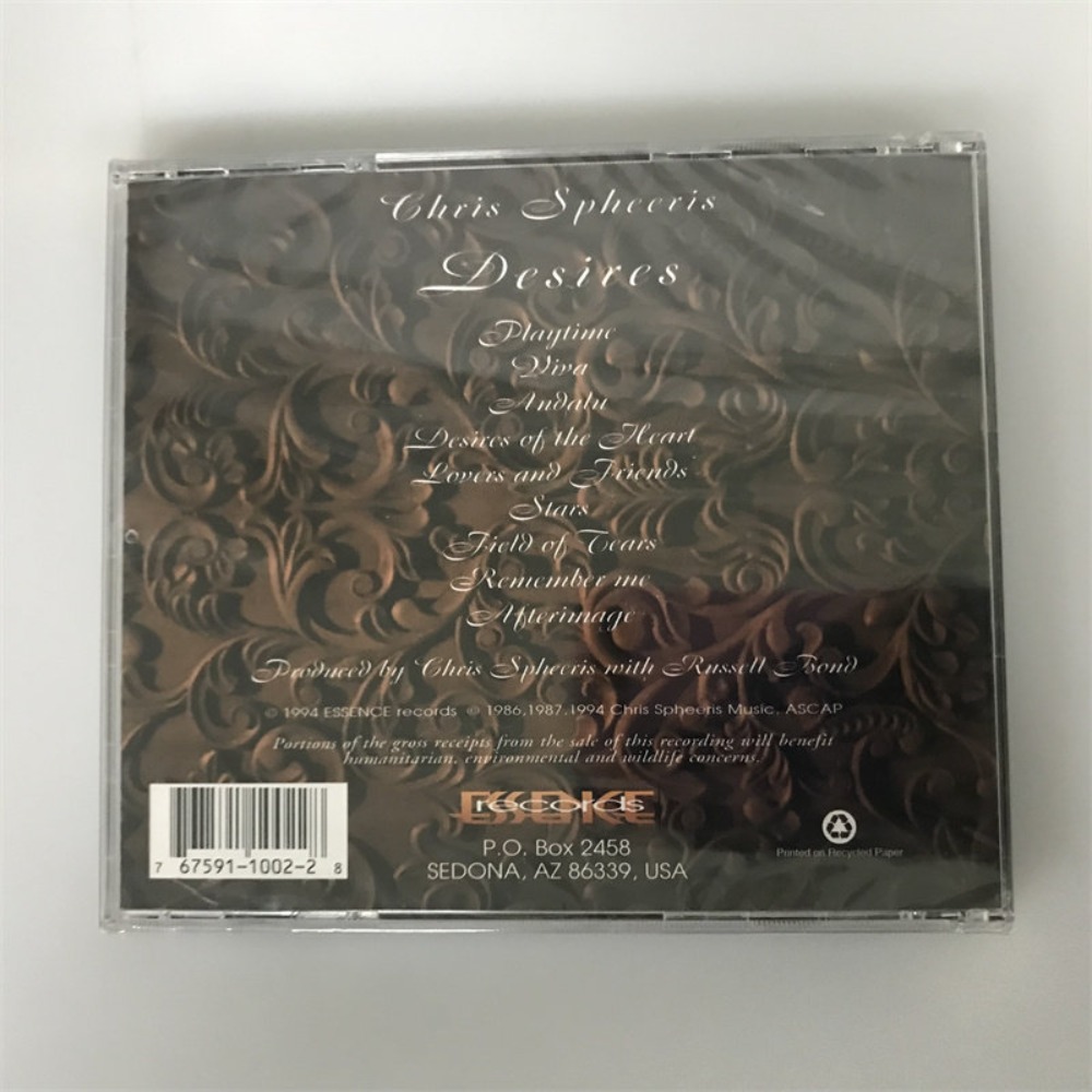 CD 'Desires' de Chris Spheeris - Audio Music For avaliação e preço