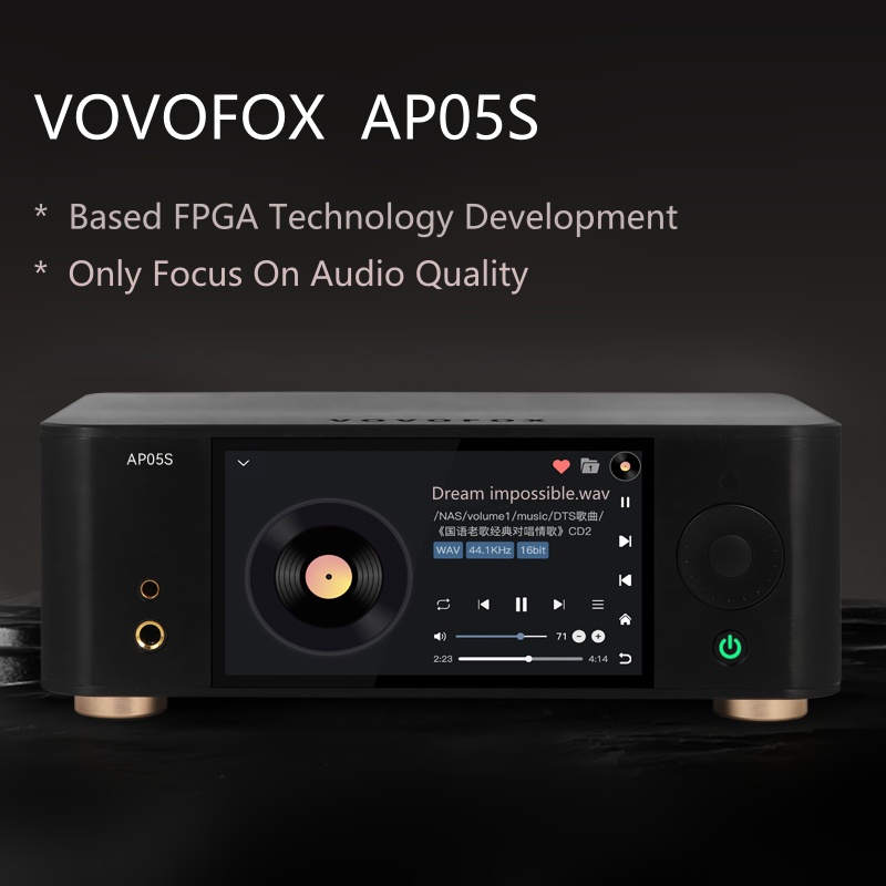 VOVOFOX-HiFi AP05S Reprodutor  - Audio Music App avaliação e preço