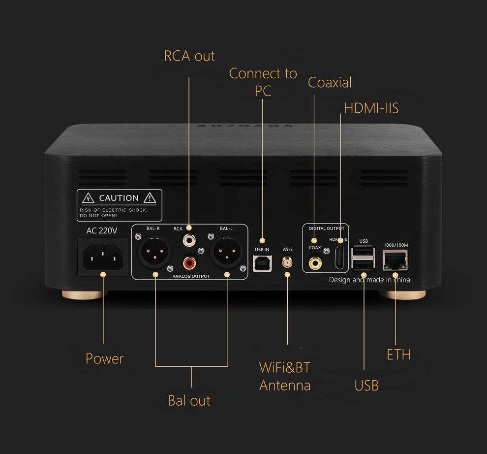 VOVOFOX-HiFi AP05S Reprodutor  - Audio Music App avaliação e preço